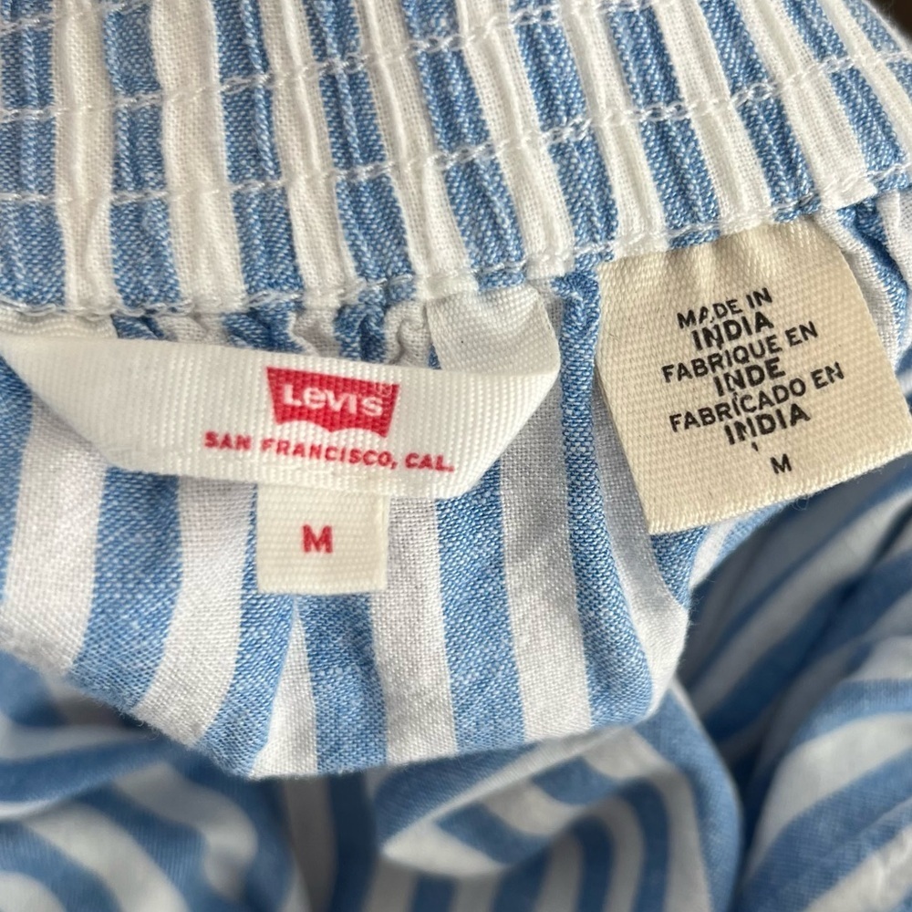 Levi's Light Blue and White Striped Camisole - M - Picture 6 of 6